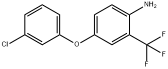 4-(3-CHLOROPHENOXY)-2-(TRIFLUOROMETHYL)ANILINE Struktur