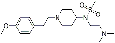 N-[2-(DIMETHYLAMINO)ETHYL]-N-(1-[2-(4-METHOXYPHENYL)ETHYL]PIPERIDIN-4-YL)METHANESULFONAMIDE Struktur