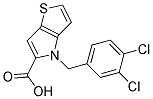 4-(3,4-DICHLORO-BENZYL)-4H-THIENO[3,2-B]PYRROLE-5-CARBOXYLIC ACID Struktur