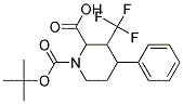 N-BOC-4-(3-TRIFLUOROMETHYL) PHENYL PIPECOLIC ACID Struktur