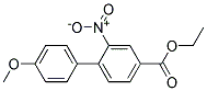 4'-METHOXY-2-NITRO-BIPHENYL-4-CARBOXYLIC ACID ETHYL ESTER Struktur