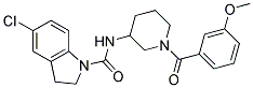 5-CHLORO-N-[1-(3-METHOXYBENZOYL)PIPERIDIN-3-YL]INDOLINE-1-CARBOXAMIDE Struktur