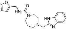 4-(1H-BENZIMIDAZOL-2-YLMETHYL)-N-(2-FURYLMETHYL)-1,4-DIAZEPANE-1-CARBOXAMIDE Struktur