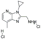 C-(3-CYCLOPROPYL-7-METHYL-3H-IMIDAZO[4,5-B]PYRIDIN-2-YL)-METHYLAMINE DIHYDROCHLORIDE Struktur