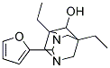 5,7-DIETHYL-2-(2-FURYL)-1,3-DIAZATRICYCLO[3.3.1.1(3,7)]DECAN-6-OL Struktur