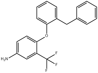 4-(2-BENZYLPHENOXY)-3-(TRIFLUOROMETHYL)ANILINE Struktur