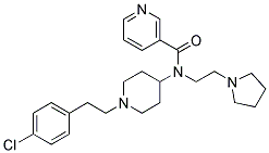 N-(1-[2-(4-CHLOROPHENYL)ETHYL]PIPERIDIN-4-YL)-N-(2-PYRROLIDIN-1-YLETHYL)NICOTINAMIDE Struktur