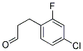 3-(4-CHLORO-2-FLUORO-PHENYL)-PROPIONALDEHYDE Struktur