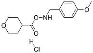 4-(4-METHOXY-BENZYLAMINO)-TETRAHYDRO-PYRAN-4-CARBOXYLIC ACID HYDROCHLORIDE Struktur