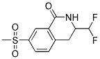 3-DIFLUOROMETHYL-7-METHANESULFONYL-3,4-DIHYDRO-2H-ISOQUINOLIN-1-ONE Struktur