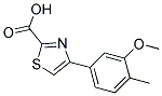 4-(3-METHOXY-4-METHYL-PHENYL)-THIAZOLE-2-CARBOXYLIC ACID Struktur