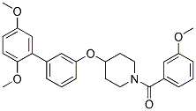 4-[(2',5'-DIMETHOXYBIPHENYL-3-YL)OXY]-1-(3-METHOXYBENZOYL)PIPERIDINE Struktur