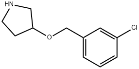 3-[(3-CHLOROBENZYL)OXY]PYRROLIDINE Struktur