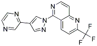 5-(4-PYRAZIN-2-YL-1H-PYRAZOL-1-YL)-2-(TRIFLUOROMETHYL)-1,6-NAPHTHYRIDINE Struktur