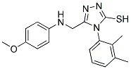 4-(2,3-DIMETHYLPHENYL)-5-(((4-METHOXYPHENYL)AMINO)METHYL)-4H-1,2,4-TRIAZOLE-3-THIOL Struktur