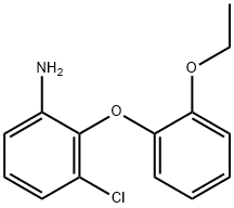 3-CHLORO-2-(2-ETHOXYPHENOXY)ANILINE Struktur