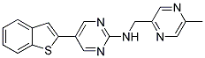 5-(1-BENZOTHIEN-2-YL)-N-[(5-METHYLPYRAZIN-2-YL)METHYL]PYRIMIDIN-2-AMINE Struktur