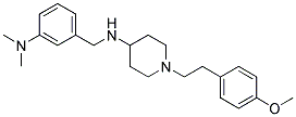 N-[3-(DIMETHYLAMINO)BENZYL]-1-[2-(4-METHOXYPHENYL)ETHYL]PIPERIDIN-4-AMINE Struktur