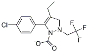 ETHYL-3-(4-CHLOROPHENYL)-1-(2,2,2-TRIFLUORO ETHYL)-PYRAZOLE CARBOXYLATE Struktur