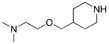 N,N-DIMETHYL-2-(4-PIPERIDINYLMETHOXY)-1-ETHANAMINE Struktur