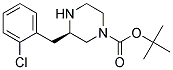 (R)-3-(2-CHLORO-BENZYL)-PIPERAZINE-1-CARBOXYLIC ACID TERT-BUTYL ESTER Struktur