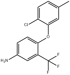 4-(2-CHLORO-5-METHYLPHENOXY)-3-(TRIFLUOROMETHYL)-PHENYLAMINE Struktur