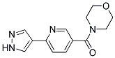 4-([6-(1H-PYRAZOL-4-YL)PYRIDIN-3-YL]CARBONYL)MORPHOLINE Struktur