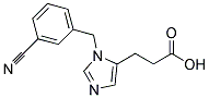 3-[3-(3-CYANOBENZYL)IMIDAZOL-4-YL]PROPIONIC ACID Struktur