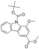 N-TERT-BUTOXYCARBONYL-1-METHOXY-3-(METHOXYCARBONYL) CARBAZOLE Struktur