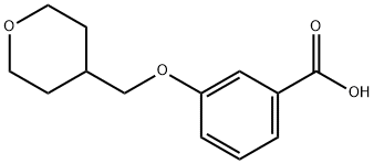 3-(TETRAHYDRO-2H-PYRAN-4-YLMETHOXY)BENZOIC ACID Struktur