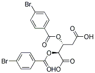 (2S,3R)-2,3-BIS(4-BROMOBENZOYLOXY)PENTANEDIOIC ACID Struktur