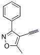 4-ETHYNYL-5-METHYL-3-PHENYL-ISOXAZOLE Struktur