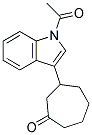 3-(1-ACETYL-1H-INDOL-3-YL)-CYCLOHEPTANONE Struktur