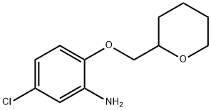 5-CHLORO-2-(TETRAHYDRO-2H-PYRAN-2-YLMETHOXY)-PHENYLAMINE Struktur