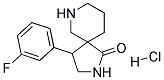 4-(3-FLUOROPHENYL)-2,7-DIAZASPIRO[4.5]DECAN-1-ONE HYDROCHLORIDE Struktur