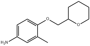 3-METHYL-4-(TETRAHYDRO-2H-PYRAN-2-YLMETHOXY)-PHENYLAMINE Struktur