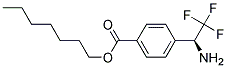 4-((S)-1-AMINO-2,2,2-TRIFLUORO-ETHYL)-BENZOIC ACID HEPTYL ESTER Struktur