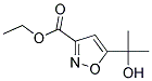 ETHYL 5-(1-HYDROXY-1-METHYLETHYL)ISOXAZOLE-3-CARBOXYLATE Struktur