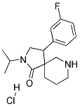 4-(3-FLUOROPHENYL)-2-ISOPROPYL-2,7-DIAZASPIRO[4.5]DECAN-1-ONE HYDROCHLORIDE Struktur