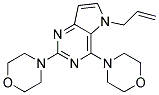 5-ALLYL-2,4-DI-MORPHOLIN-4-YL-5H-PYRROLO[3,2-D]PYRIMIDINE Struktur