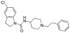 5-CHLORO-N-[1-(2-PHENYLETHYL)PIPERIDIN-4-YL]INDOLINE-1-CARBOXAMIDE Struktur