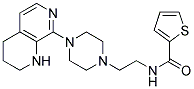 N-(2-[4-(1,2,3,4-TETRAHYDRO-1,7-NAPHTHYRIDIN-8-YL)PIPERAZIN-1-YL]ETHYL)THIOPHENE-2-CARBOXAMIDE Struktur