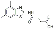 4-((4,6-DIMETHYL-1,3-BENZOTHIAZOL-2-YL)AMINO)-4-OXOBUTANOIC ACID Struktur