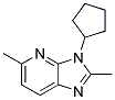 3-CYCLOPENTYL-2,5-DIMETHYL-3H-IMIDAZO[4,5-B]PYRIDINE Struktur