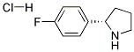 (S)-2-(4-FLUOROPHENYL)PYRROLIDINE HYDROCHLORIDE Struktur