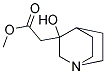 (3-HYDROXY-1-AZA-BICYCLO[2.2.2]OCT-3-YL)-ACETIC ACID METHYL ESTER Struktur