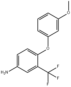 4-(3-METHOXYPHENOXY)-3-(TRIFLUOROMETHYL)ANILINE Struktur