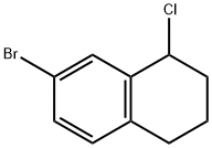 7-BROMO-1-CHLORO-1,2,3,4-TETRAHYDRO-NAPHTHALENE Struktur