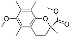 6-METHOXY-2,5,7,8-TETRAMETHYL-CHROMAN-2-CARBOXYLIC ACID METHYL ESTER Struktur