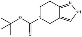 TERT-BUTYL 2,4,6,7-TETRAHYDRO-5H-PYRAZOLO[4,3-C]PYRIDINE-5-CARBOXYLATE Struktur